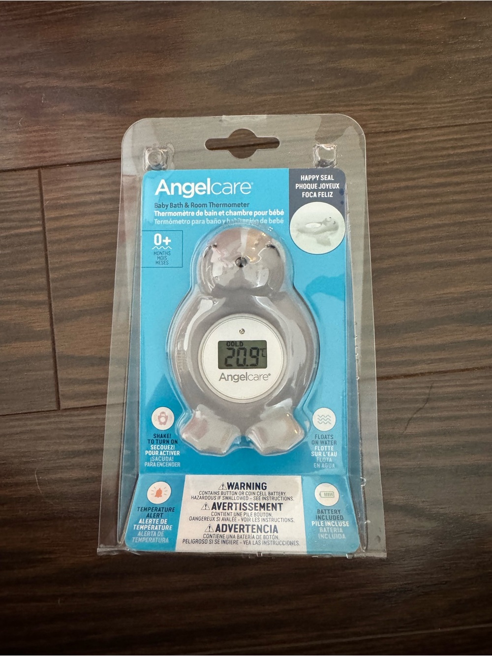 Baby Bath & Room Thermometer - Blue Penguin